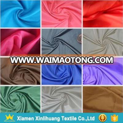 High Quality Multi Colors Waterproof 190T / 210T 100% Polyester Taffeta Fabric