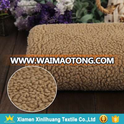 High Quality Super Soft Weft Knitted 100% Polyester Sherpa Fleece Fabric