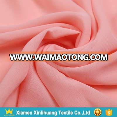 High Quality Beautiful Multi Color 100% Pure Polyester Plain Chiffon Fabric for Dresses